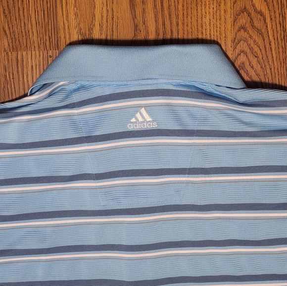Adidas Golf ClimaCool Striped Polo Shirt Men’s 2XL Performance Activewear A80 - Picture 7 of 9